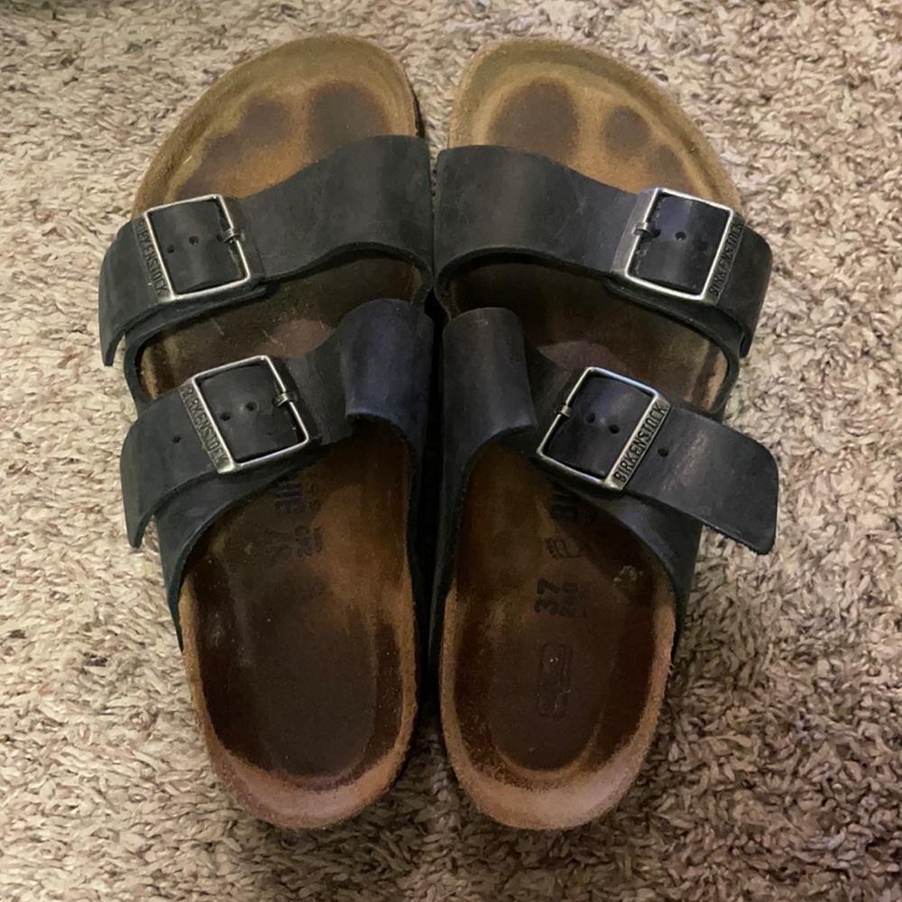 Birkenstock Arizona oiled leather footbed sandals